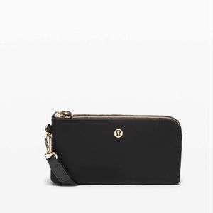 Lululemon Now and Always Pouch/Clutch Black and Gold